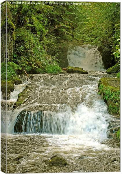 Watersmeet Falls Canvas Print by graham young