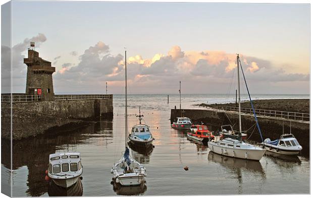 Evening Light at Lynmouth Canvas Print by graham young