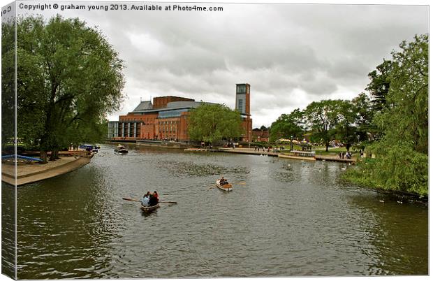 The Royal Shakespeare Theatre Canvas Print by graham young