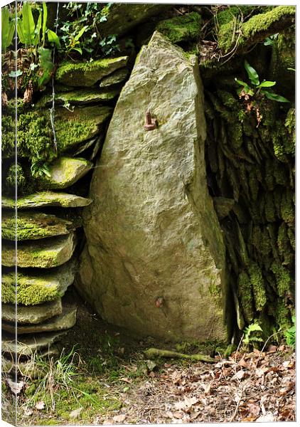 An Exmoor Gatepost (2)  Canvas Print by graham young