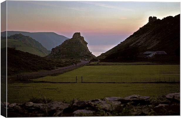 Valley of Rocks Sunset  Canvas Print by graham young