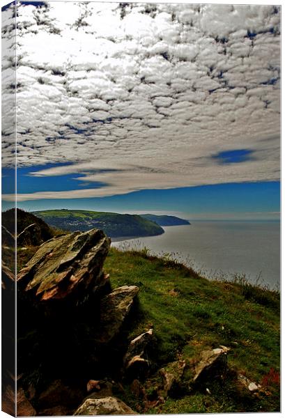 From Foreland to Lynmouth  Canvas Print by graham young
