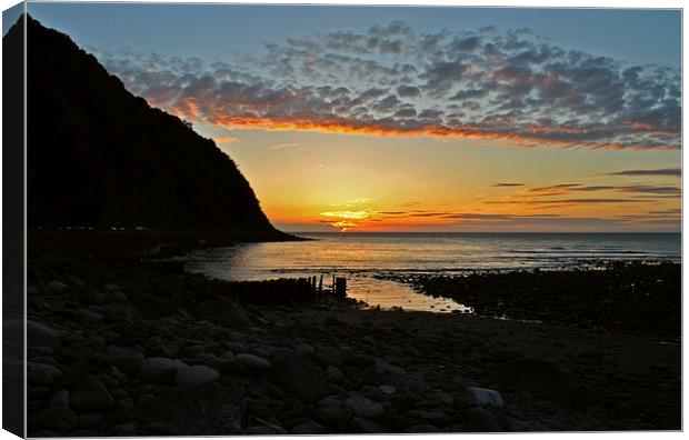 Sunset at Lynmouth  Canvas Print by graham young