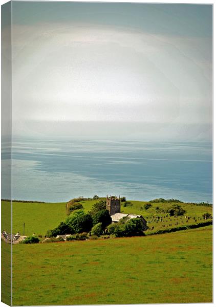 Countisbury Church  Canvas Print by graham young
