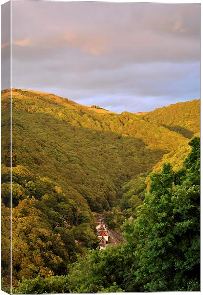 Tors Road, Lynmouth  Canvas Print by graham young