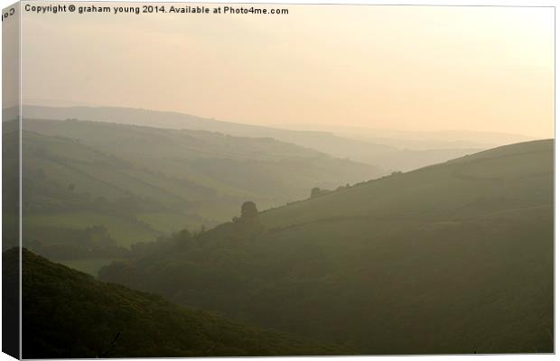 Exmoor Haze  Canvas Print by graham young