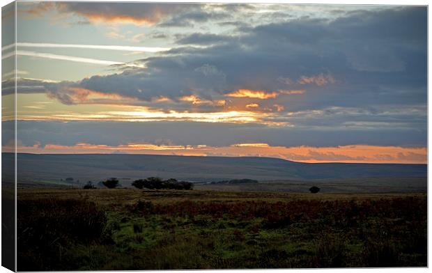 An Exmoor Sunset  Canvas Print by graham young