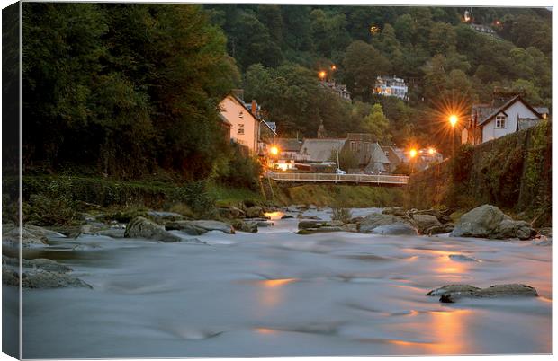 Lighting Up Time in Lynmouth  Canvas Print by graham young