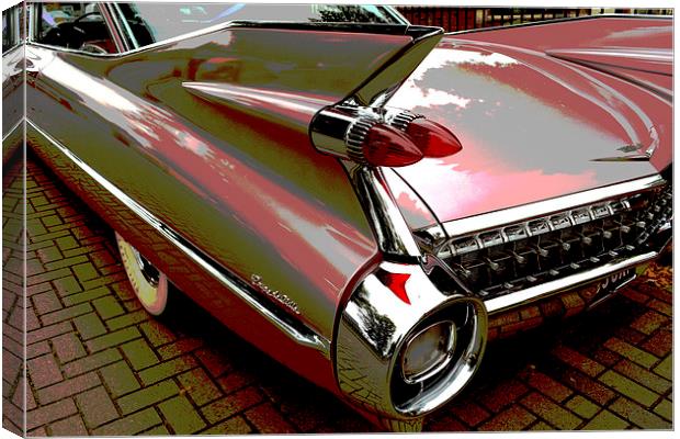 1959 Cadillac Coupe De Ville  Canvas Print by graham young