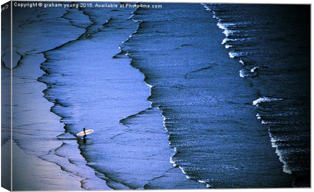 The Surfer  Canvas Print by graham young