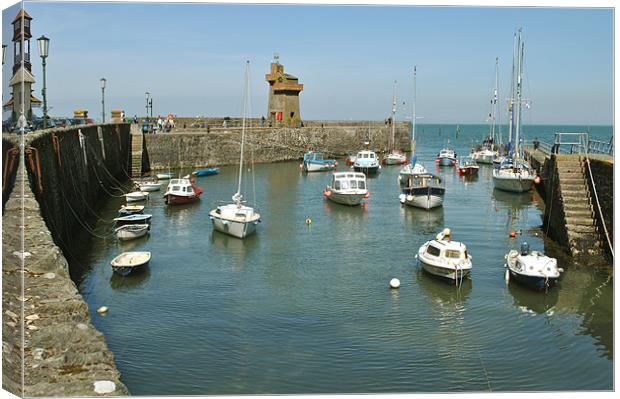 Lynmouth Harbour, North Devon Canvas Print by graham young