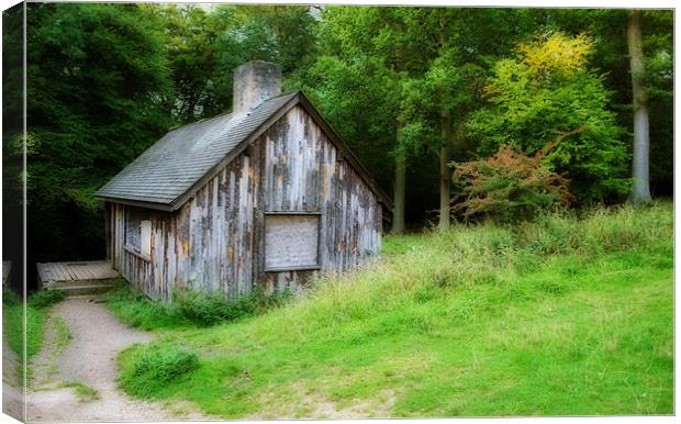 The Cabin in the Forest Canvas Print by graham young