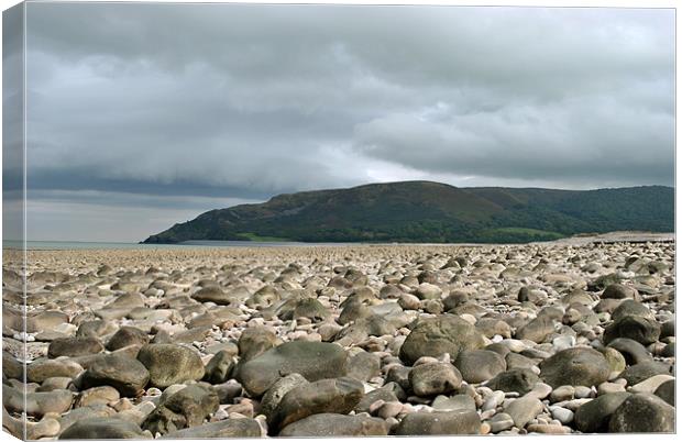 Porlock Beach and Hurlestone Point Canvas Print by graham young