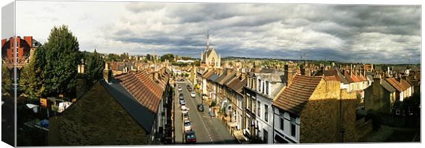 Watford Rooftops Panoramic Canvas Print by graham young