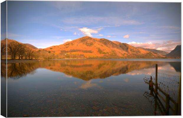 Buttermere Reflections  Canvas Print by graham young