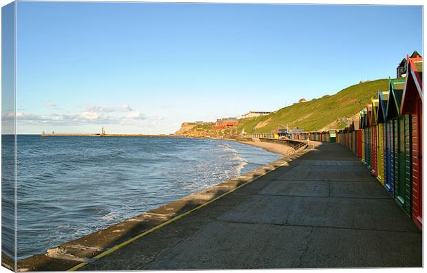 West Beach Promenade, Whitby Canvas Print by graham young