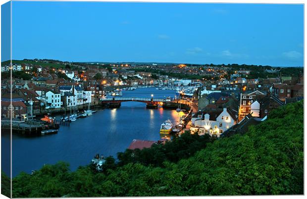 Whitby at Dusk Canvas Print by graham young