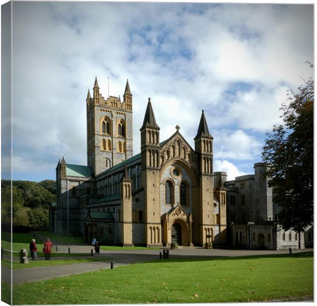 Majestic Buckfast Abbey on Dartmoor Canvas Print by graham young