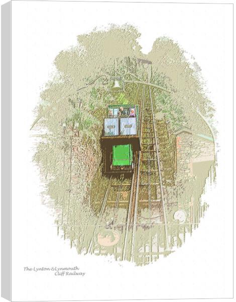 The Lynton and Lynmouth Cliff Railway  Canvas Print by graham young