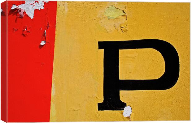The Letter P Canvas Print by Tania Bloomfield
