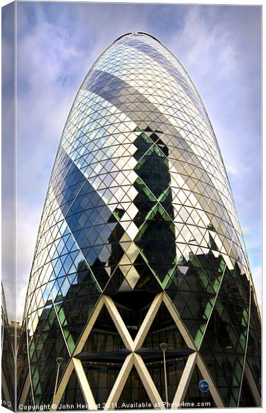 The Gerkin Canvas Print by John Hergest