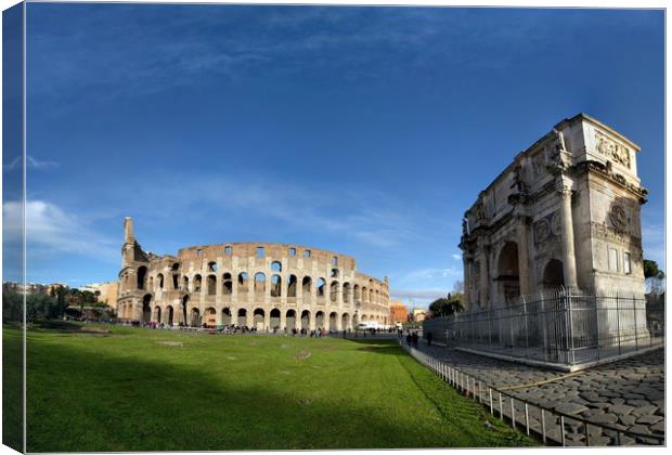 Rome Colosseum Canvas Print by neal frost
