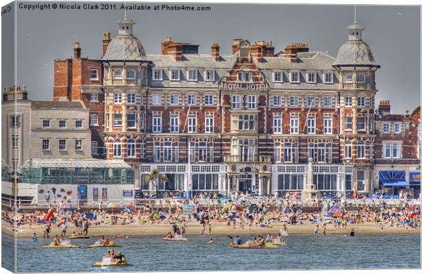 Weymouth Seafront Canvas Print by Nicola Clark
