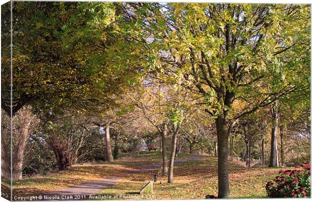 A Walk in the Park Canvas Print by Nicola Clark