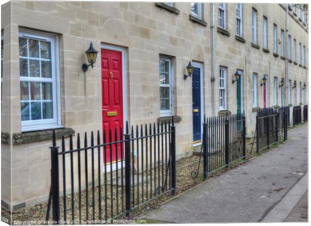 Modern Homes in Trowbridge Canvas Print by Nicola Clark