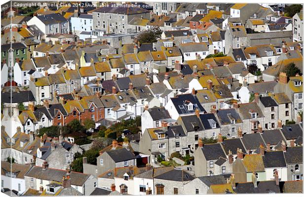 Rooftops Canvas Print by Nicola Clark