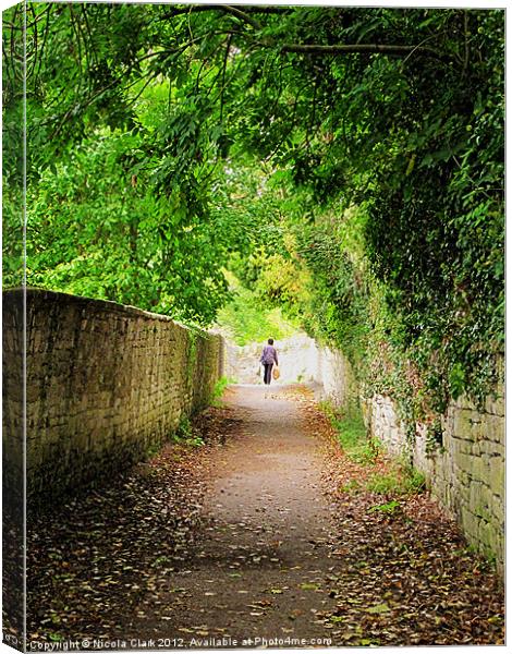 Walking Home Canvas Print by Nicola Clark