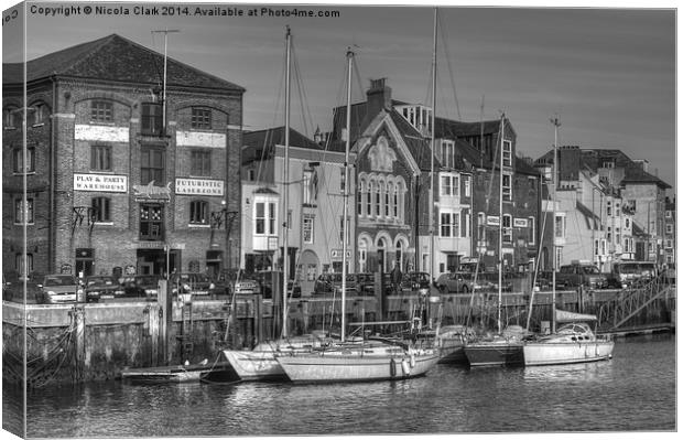 Weymouth Harbour Canvas Print by Nicola Clark