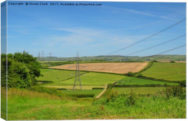 West Dorset Countryside Canvas Print by Nicola Clark