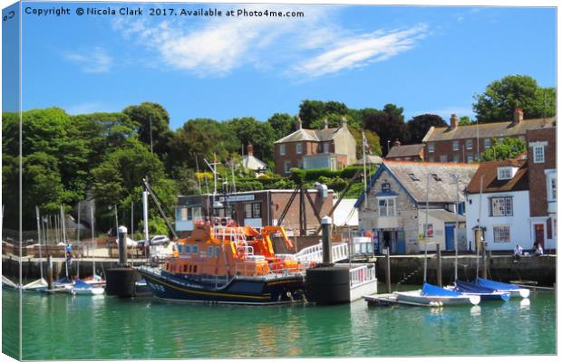 Weymouth Lifeboat Canvas Print by Nicola Clark