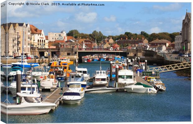 Town Bridge Canvas Print by Nicola Clark