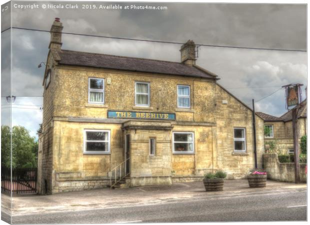The Beehive A Timeless Wiltshire Pub Canvas Print by Nicola Clark