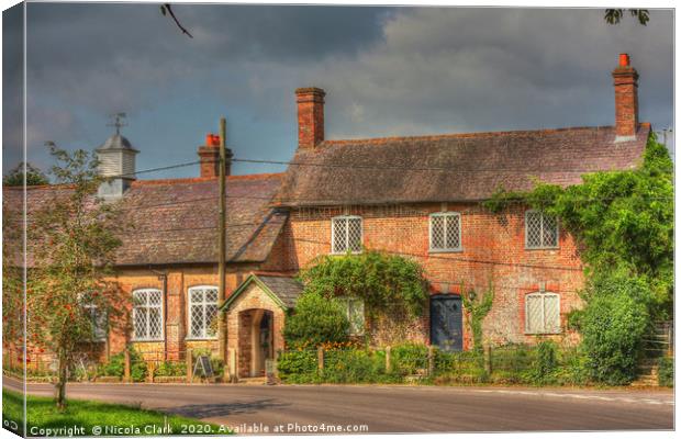 The Old School House Canvas Print by Nicola Clark