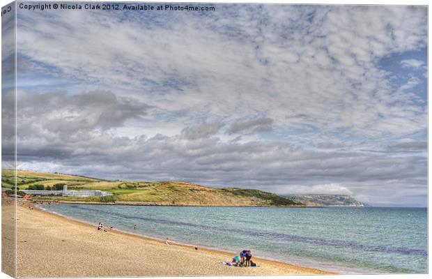 Bowleaze Cove Canvas Print by Nicola Clark