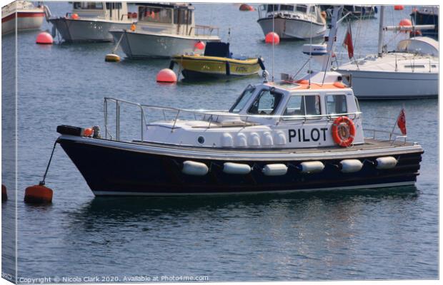 St Peter Port Pilot Canvas Print by Nicola Clark