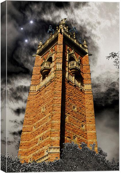 Golden Tower Canvas Print by Christine Lake