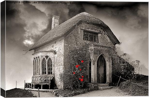 Gothic Cottage Canvas Print by Christine Lake