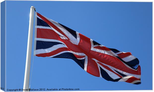 Union Jack, Flag Canvas Print by Derek Wallace