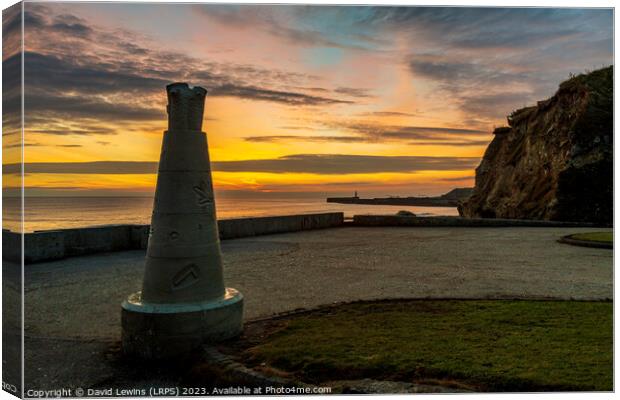 Seaham Harbour Beach Canvas Print by David Lewins (LRPS)