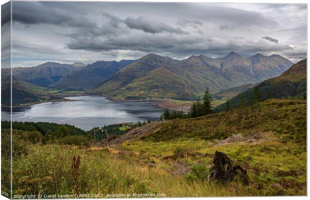 Five Sisters of Kintail Canvas Print by David Lewins (LRPS)