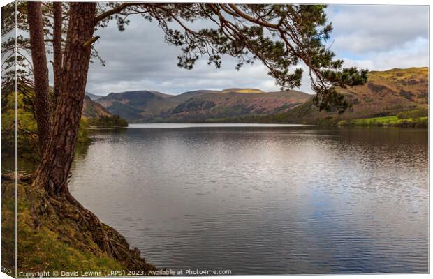 Ullswater Canvas Print by David Lewins (LRPS)