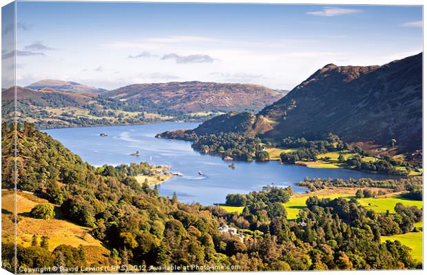 Ullswater Canvas Print by David Lewins (LRPS)