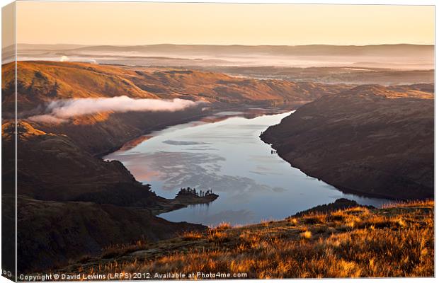 Sunrise Haweswater, Cumbria Canvas Print by David Lewins (LRPS)