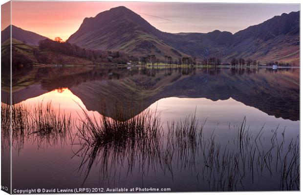 Fleetwith Pike - Buttermere Canvas Print by David Lewins (LRPS)