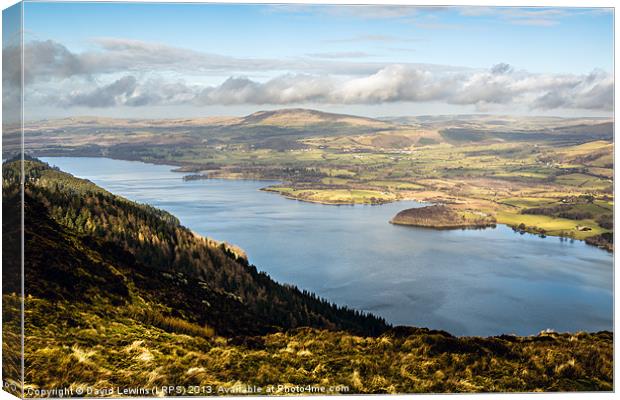 Bassenthwaite Lake - Cumbria Canvas Print by David Lewins (LRPS)