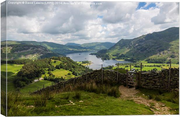 Ullswater Canvas Print by David Lewins (LRPS)